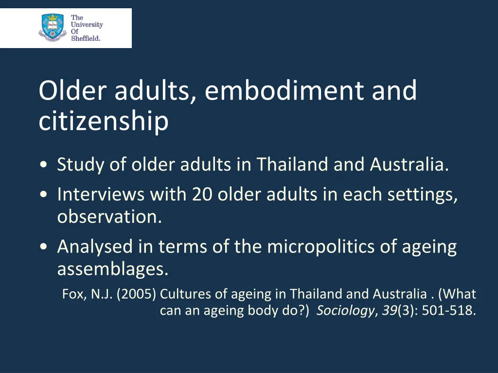 older adults embodiment and citizenship