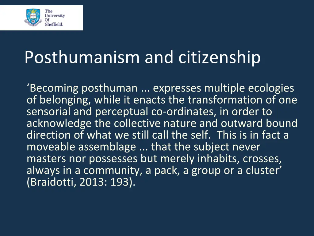 posthumanism and citizenship