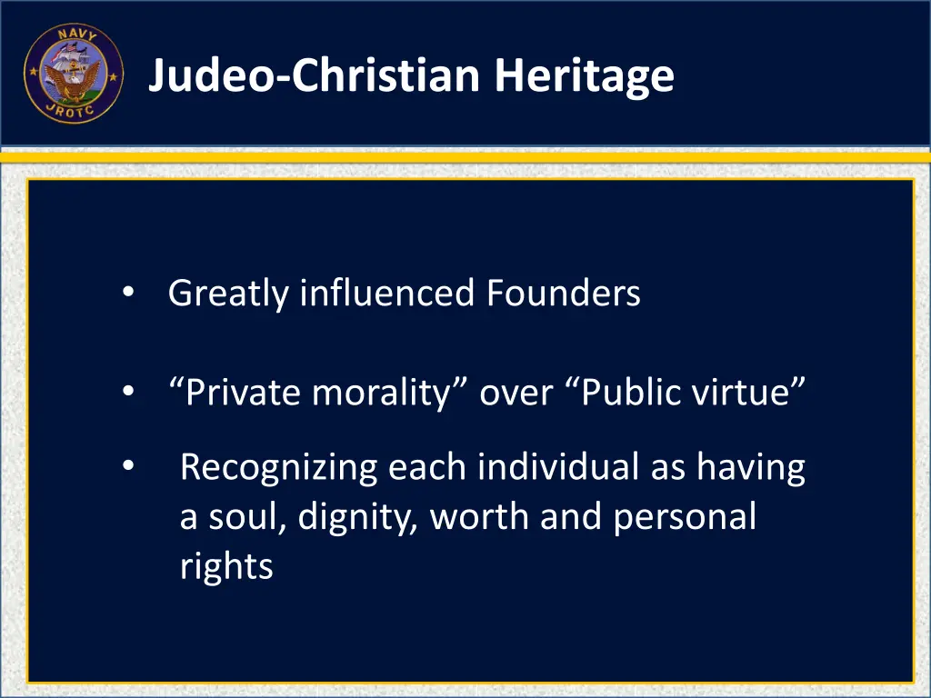 judeo christian heritage