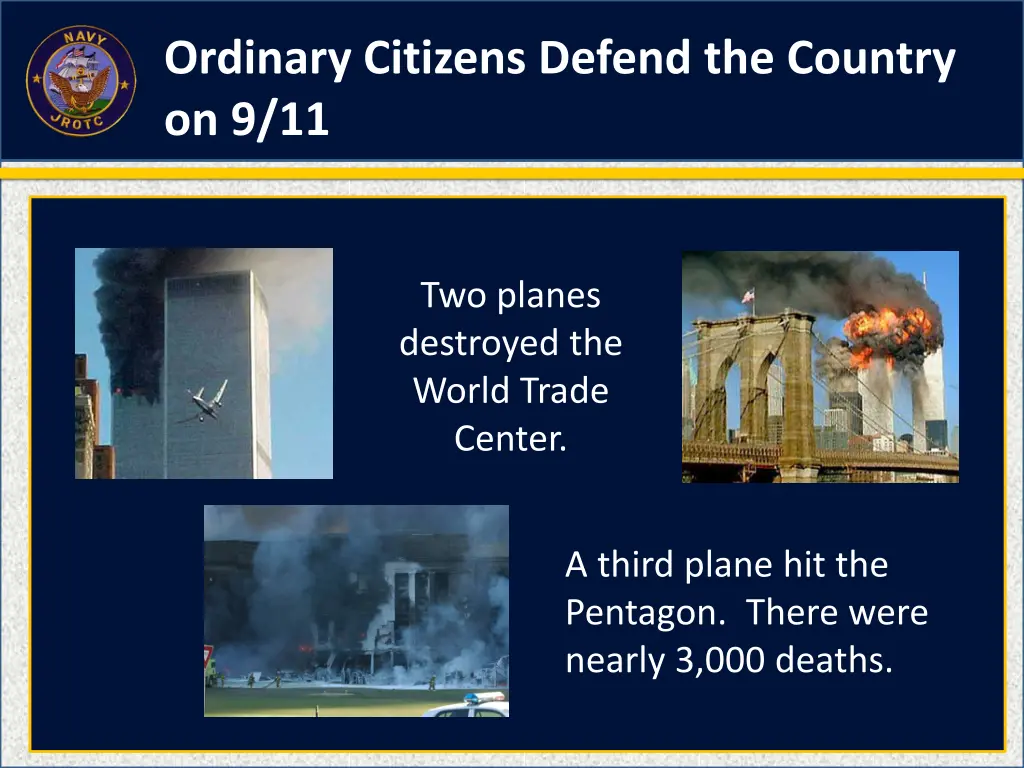 ordinary citizens defend the country on 9 11 2