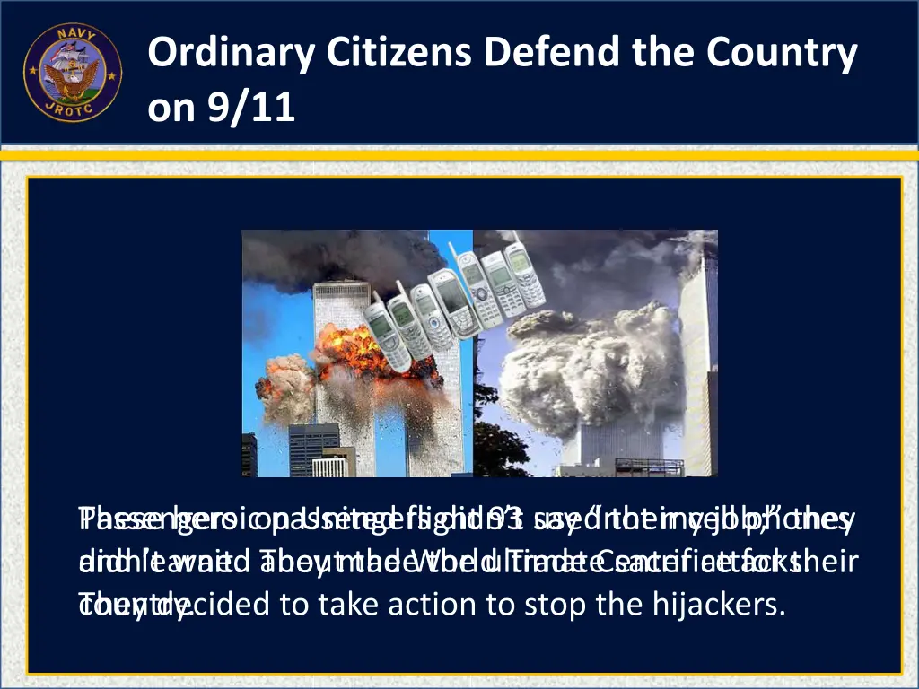 ordinary citizens defend the country on 9 11 3