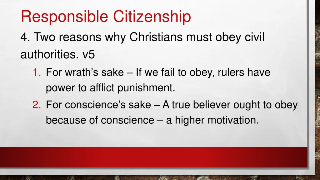 responsible citizenship 4 two reasons