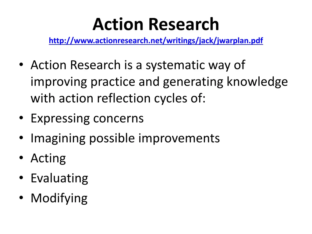 action research http www actionresearch