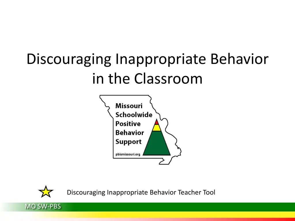 discouraging inappropriate behavior