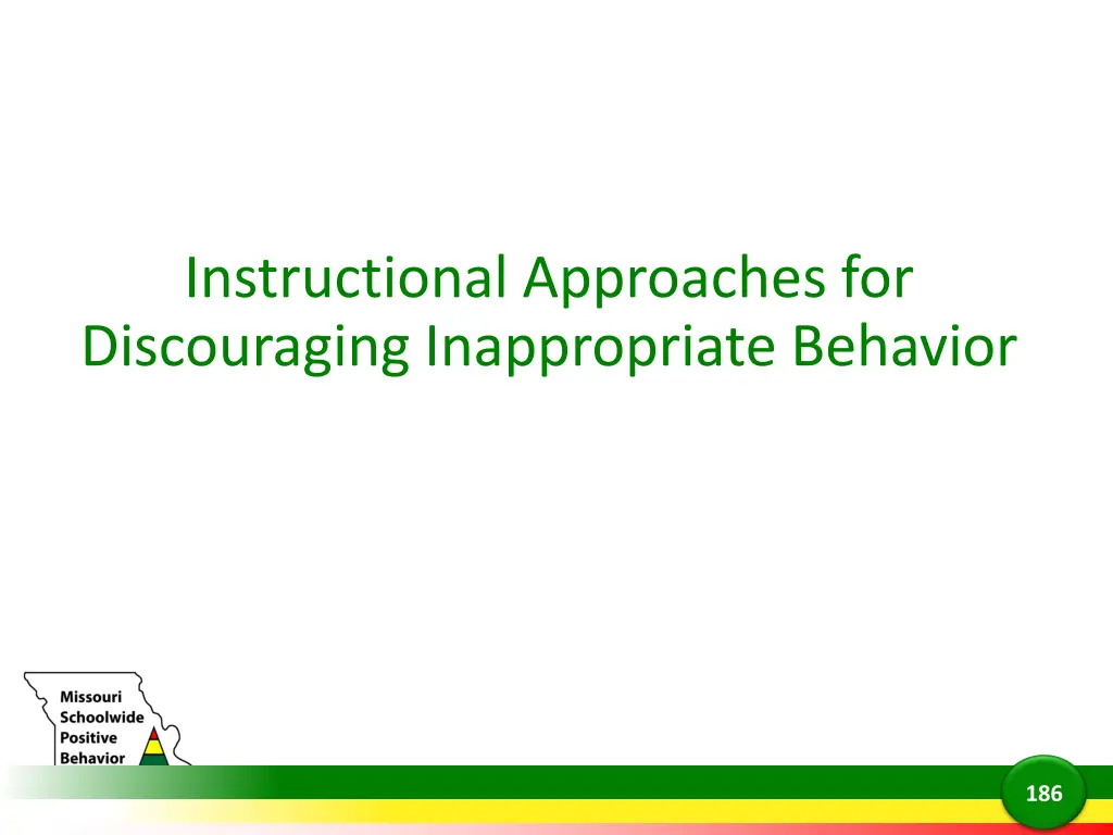 instructional approaches for discouraging