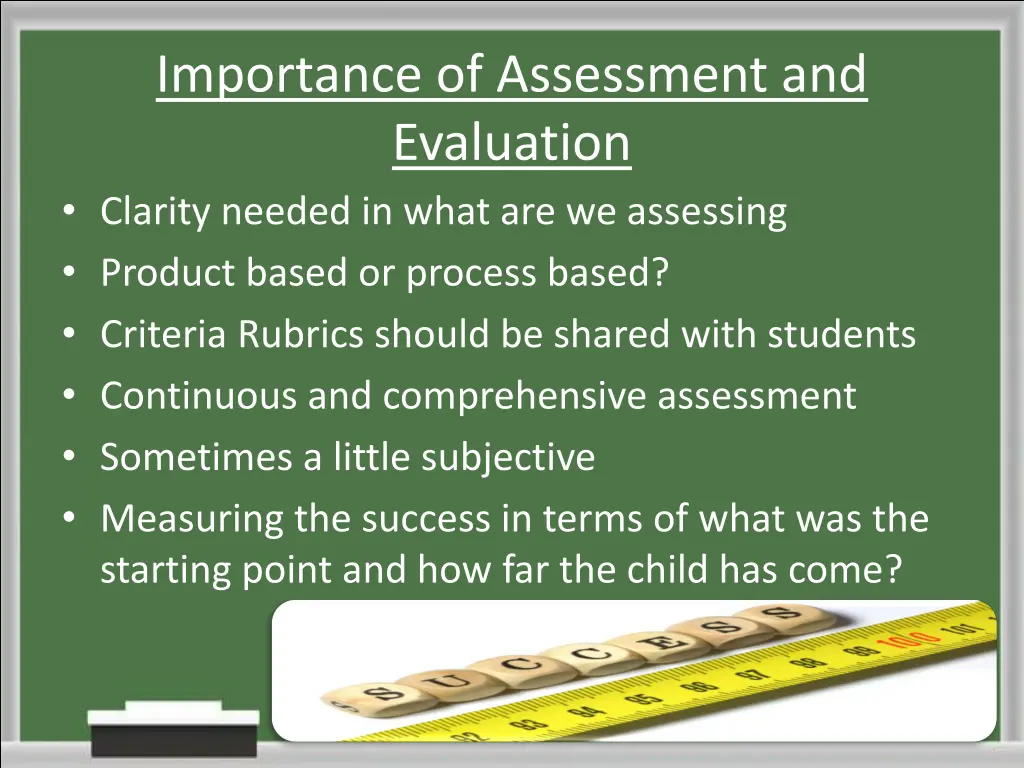 importance of assessment and evaluation clarity