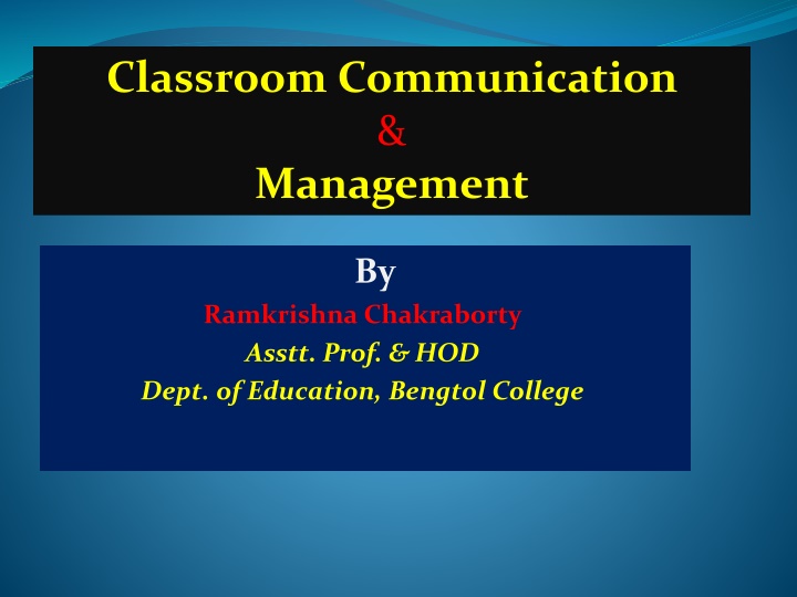 classroom communication management