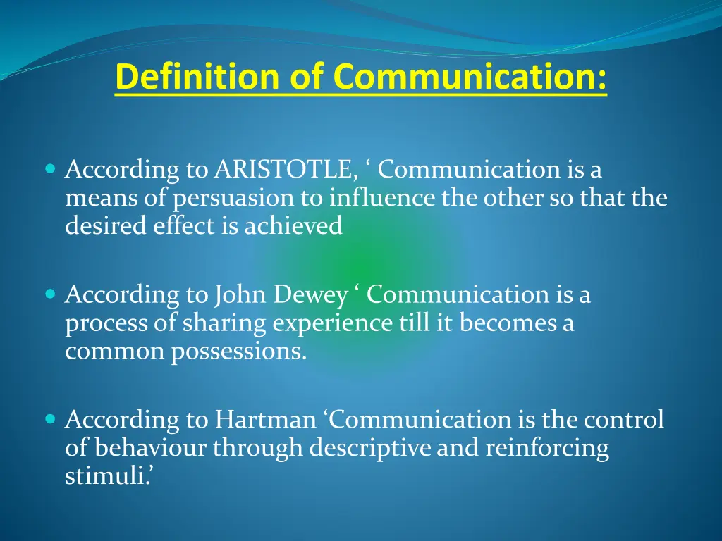 definition of communication