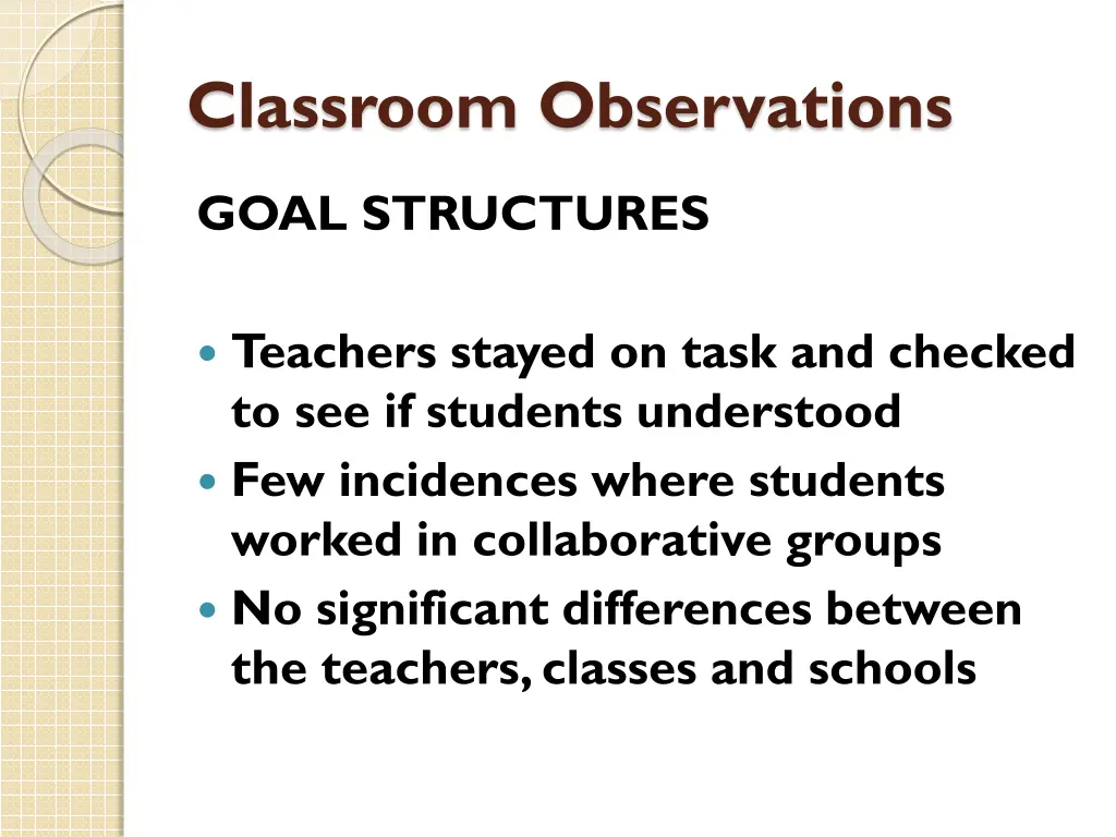 classroom observations 1