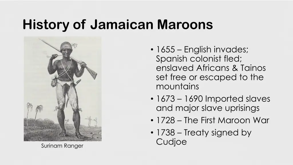 history of jamaican maroons