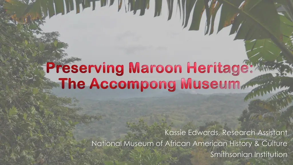 preserving maroon heritage preserving maroon