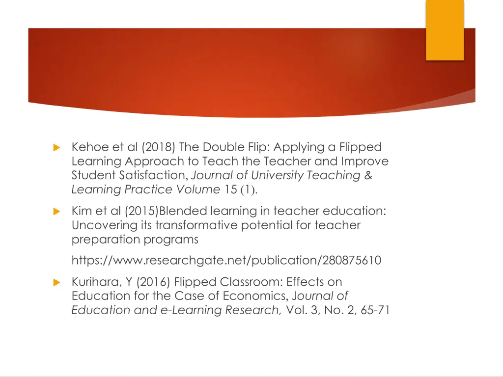 kehoe et al 2018 the double flip applying