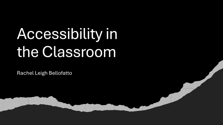 accessibility in the classroom