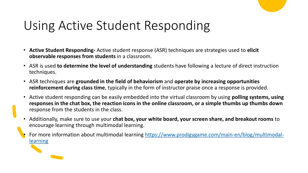 using active student responding