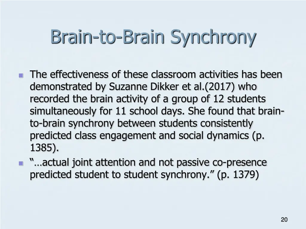 brain to brain synchrony