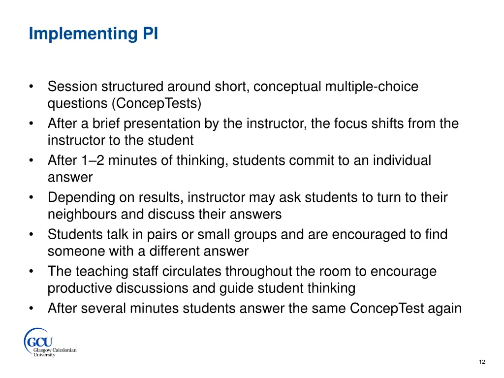 implementing pi