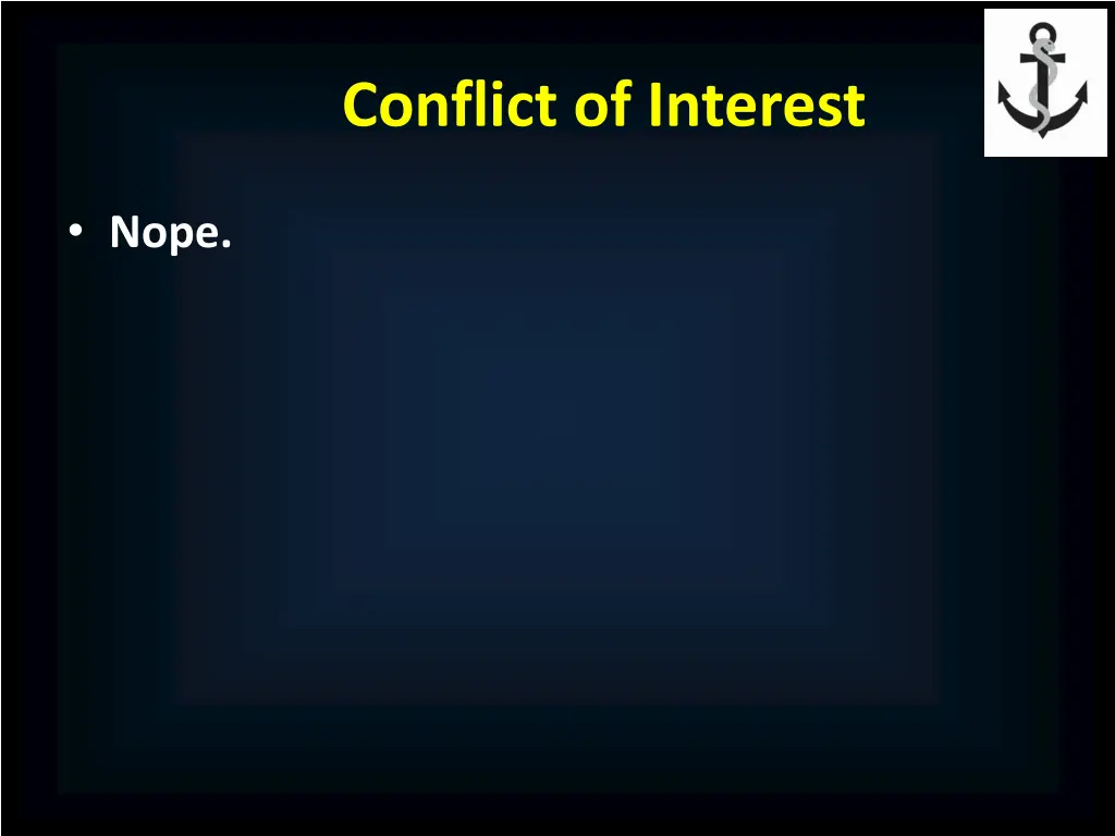 conflict of interest