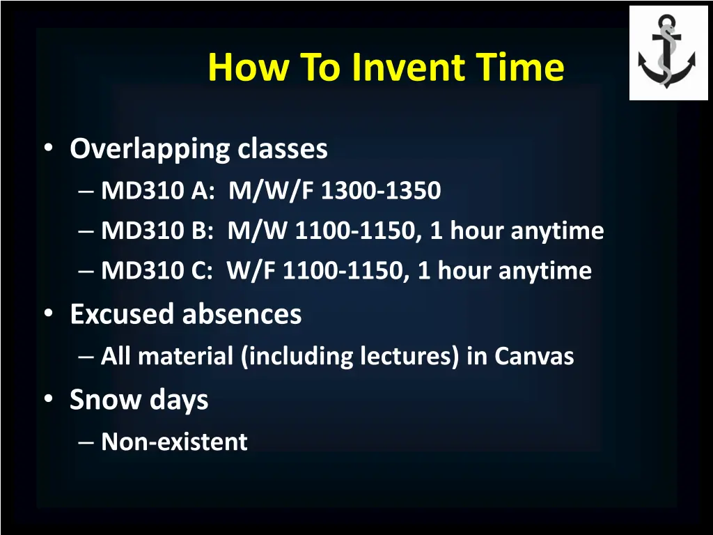 how to invent time