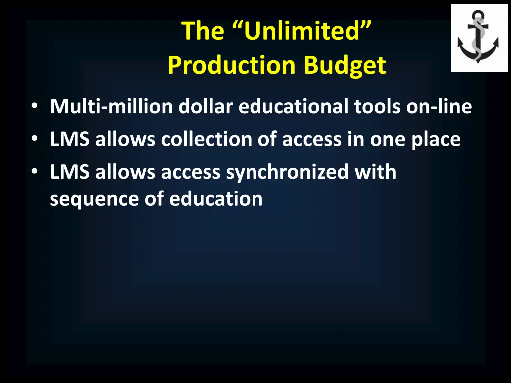 the unlimited production budget