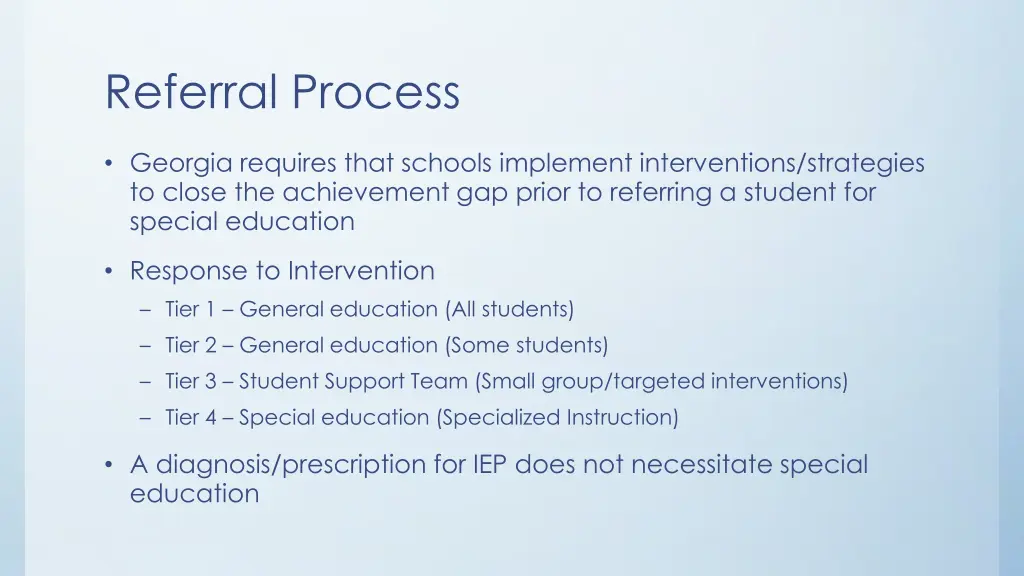 referral process