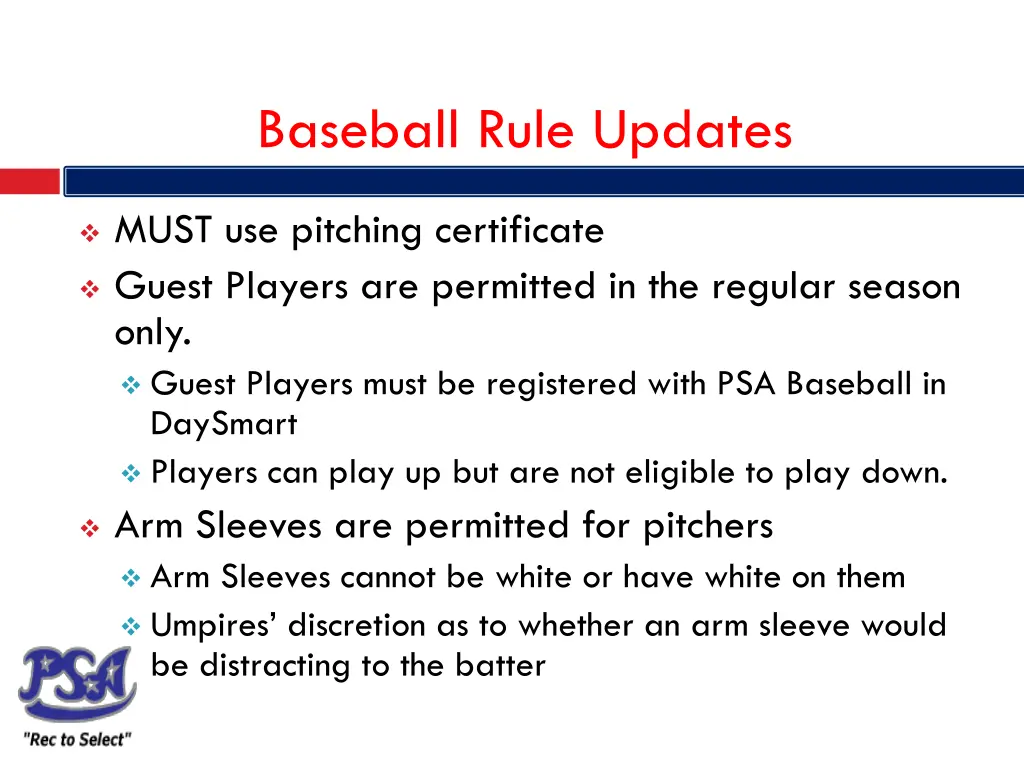 baseball rule updates