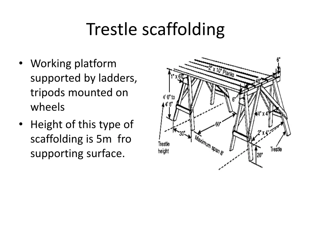 trestle scaffolding