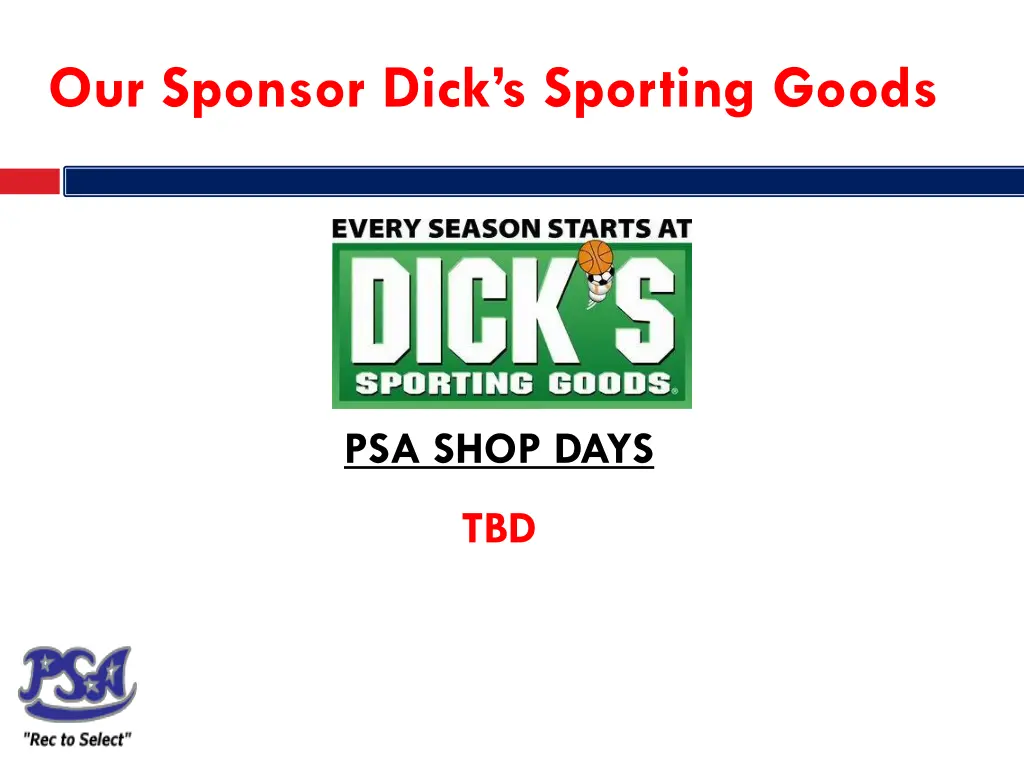 our sponsor dick s sporting goods