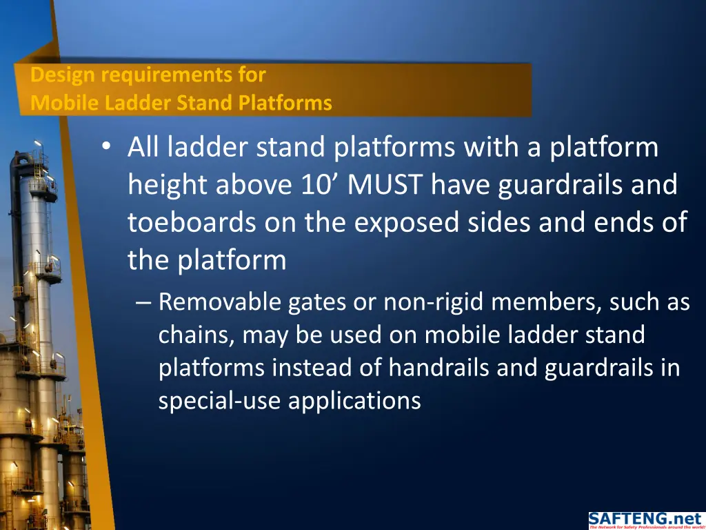 design requirements for mobile ladder stand 1