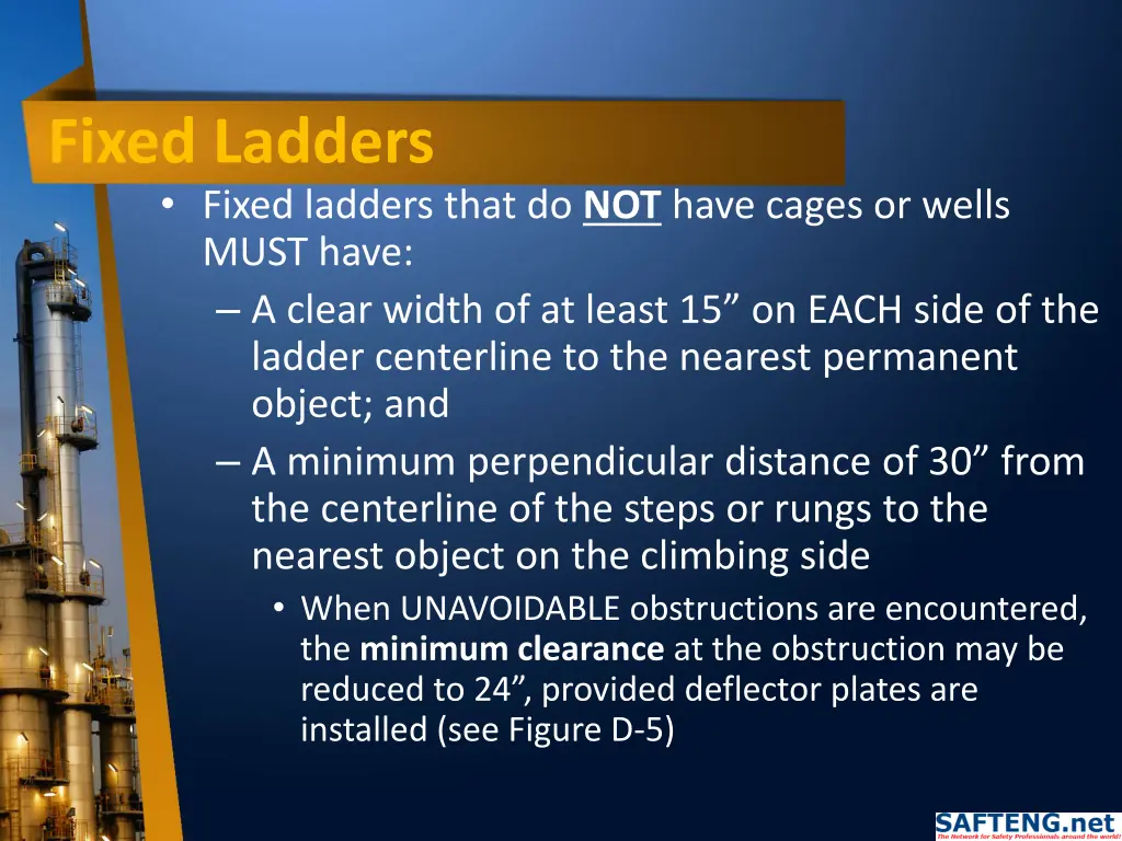 fixed ladders fixed ladders that do not have