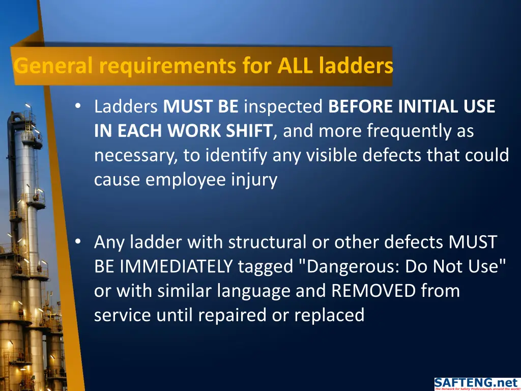 general requirements for all ladders 1