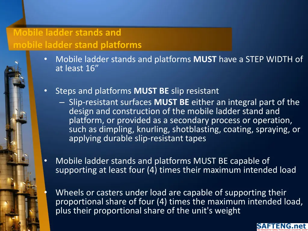 mobile ladder stands and mobile ladder stand