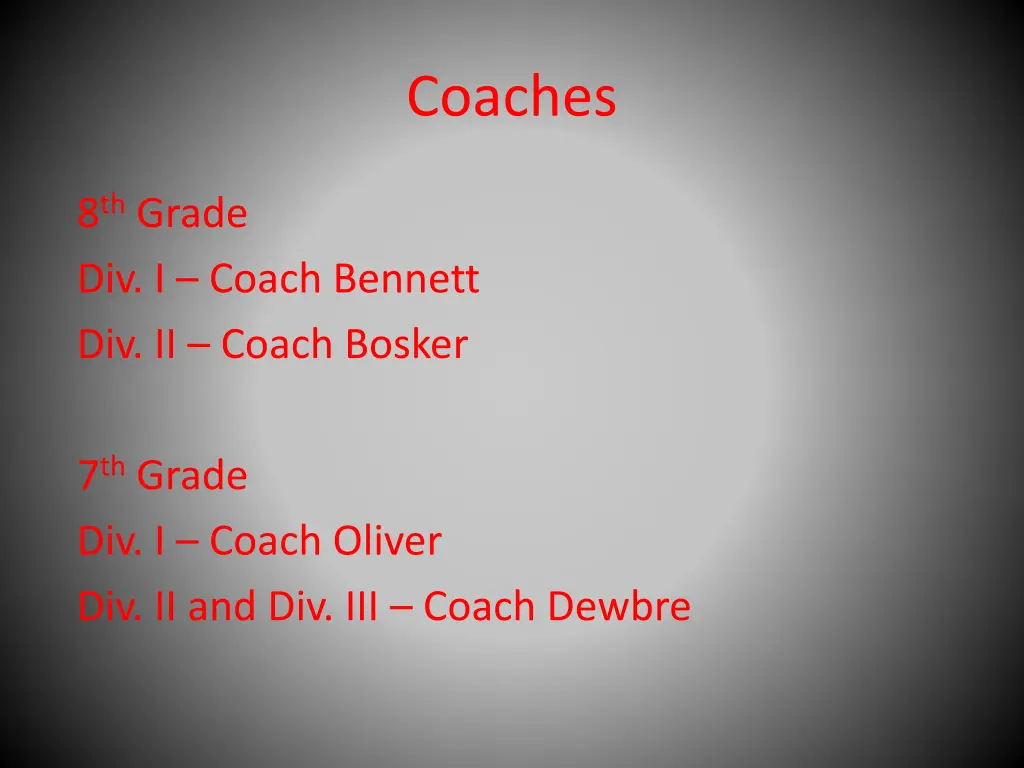 coaches