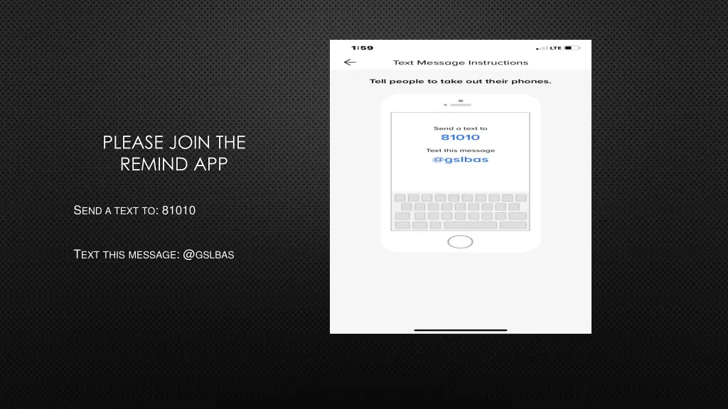 please join the remind app