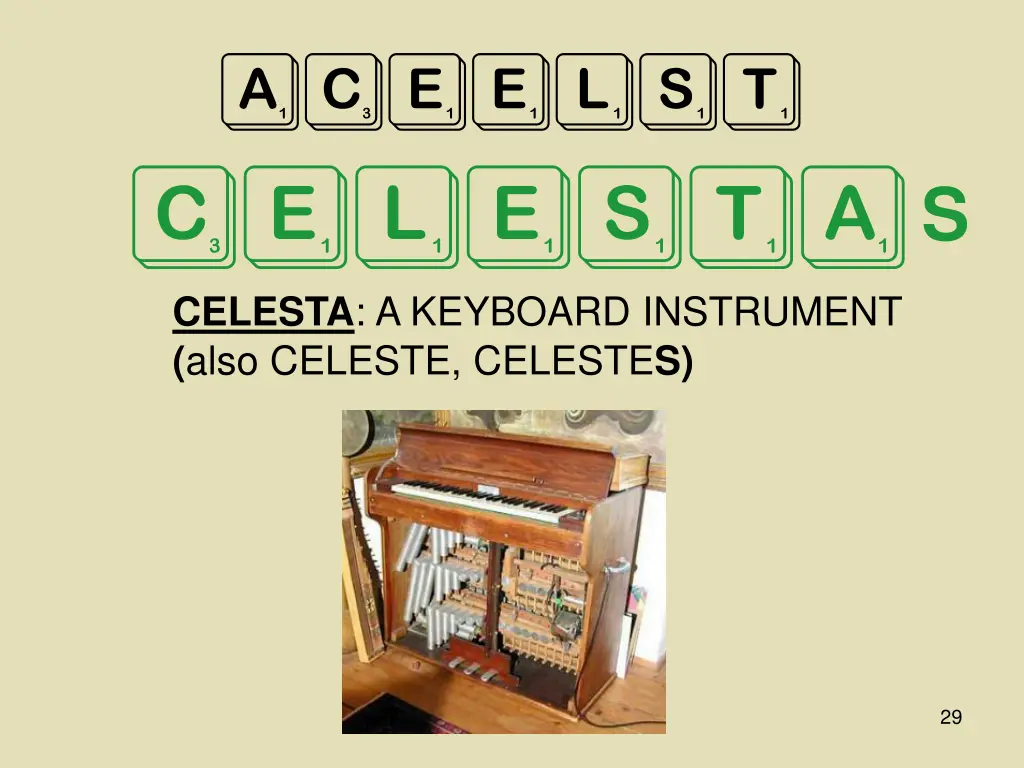 aceelst celesta celesta a keyboard instrument