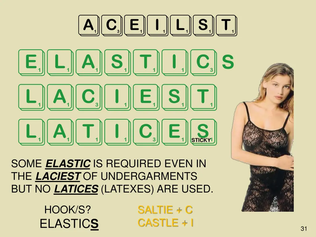 aceilst elastic laciest latices