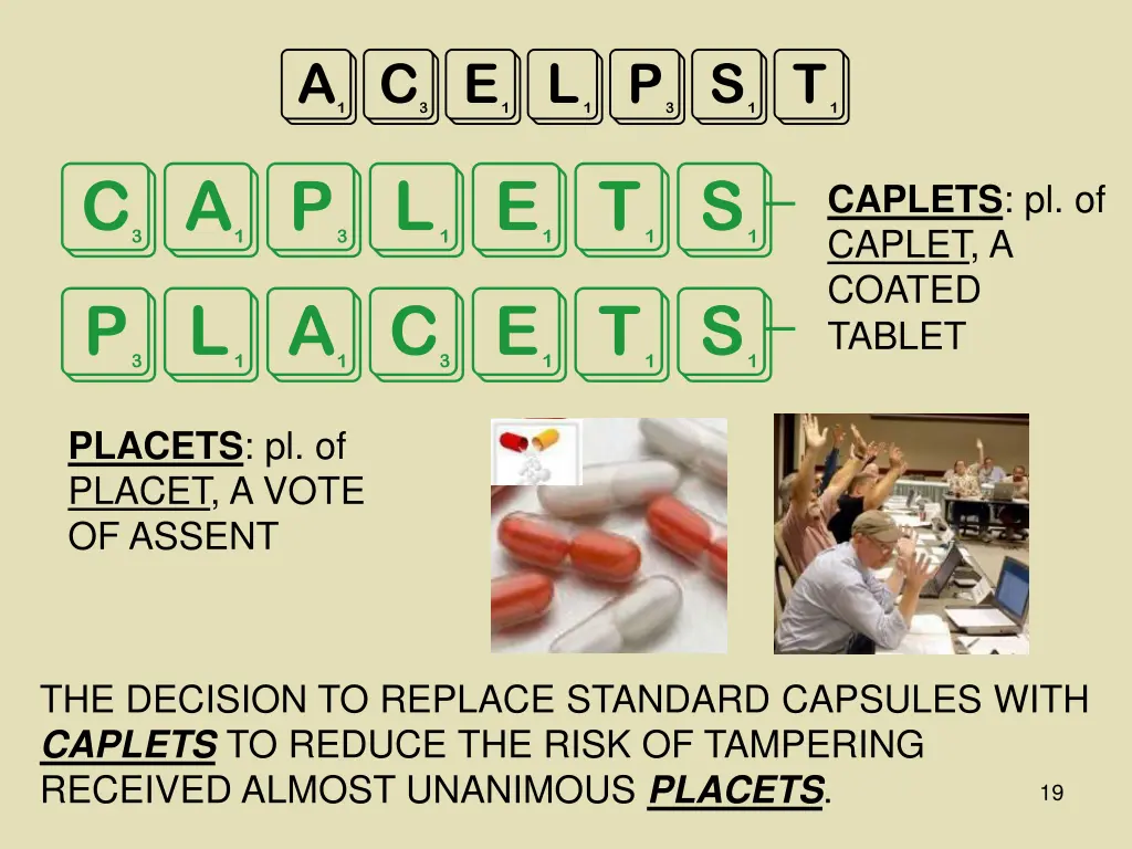 acelpst caplets placets