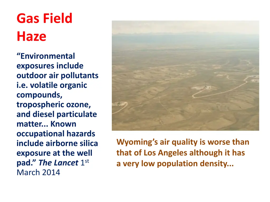 gas field haze