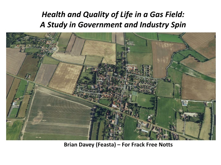 health and quality of life in a gas field a study