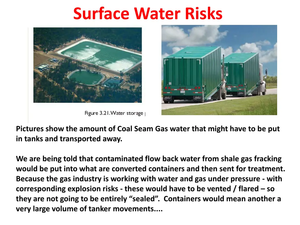 surface water risks