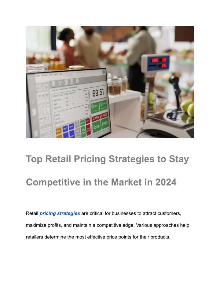 top retail pricing strategies to stay