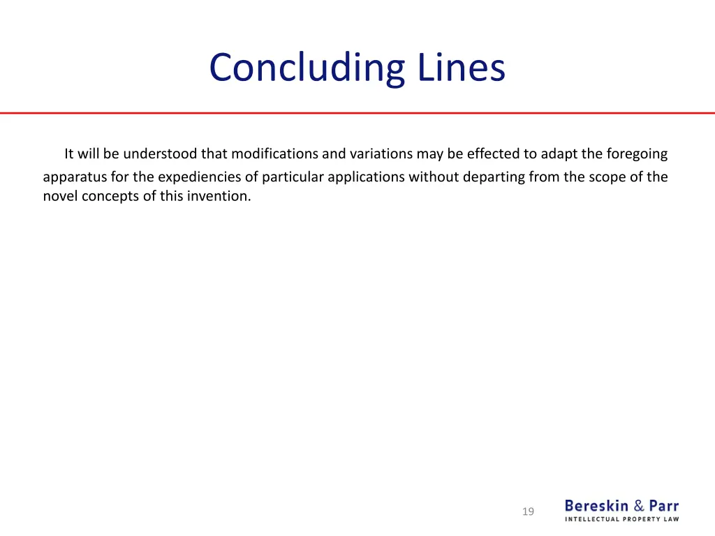 concluding lines