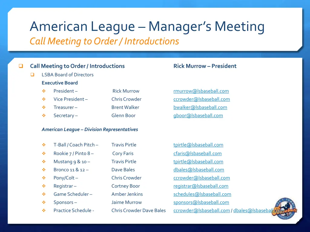 american league manager s meeting call meeting