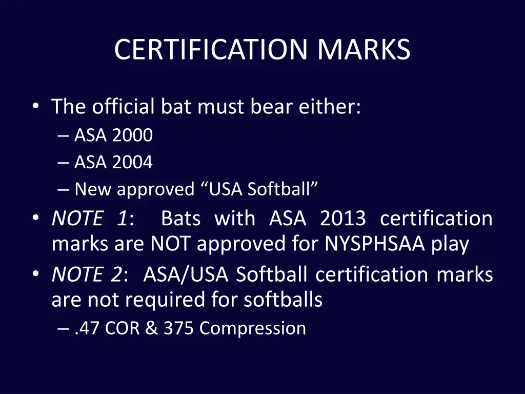 certification marks