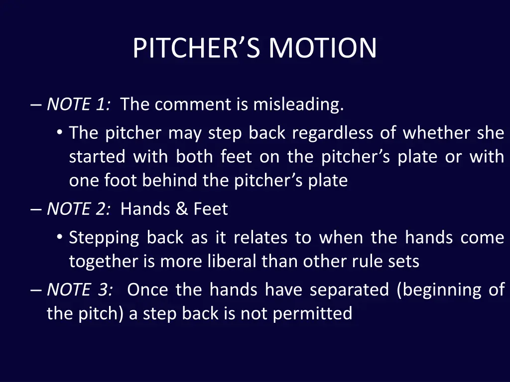 pitcher s motion 1