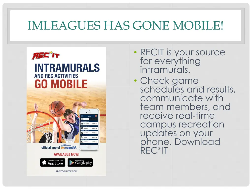 imleagues has gone mobile