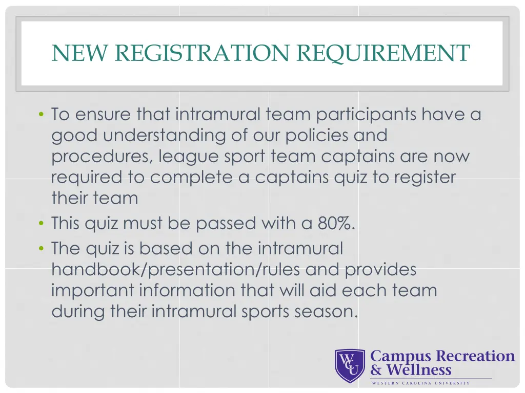 new registration requirement