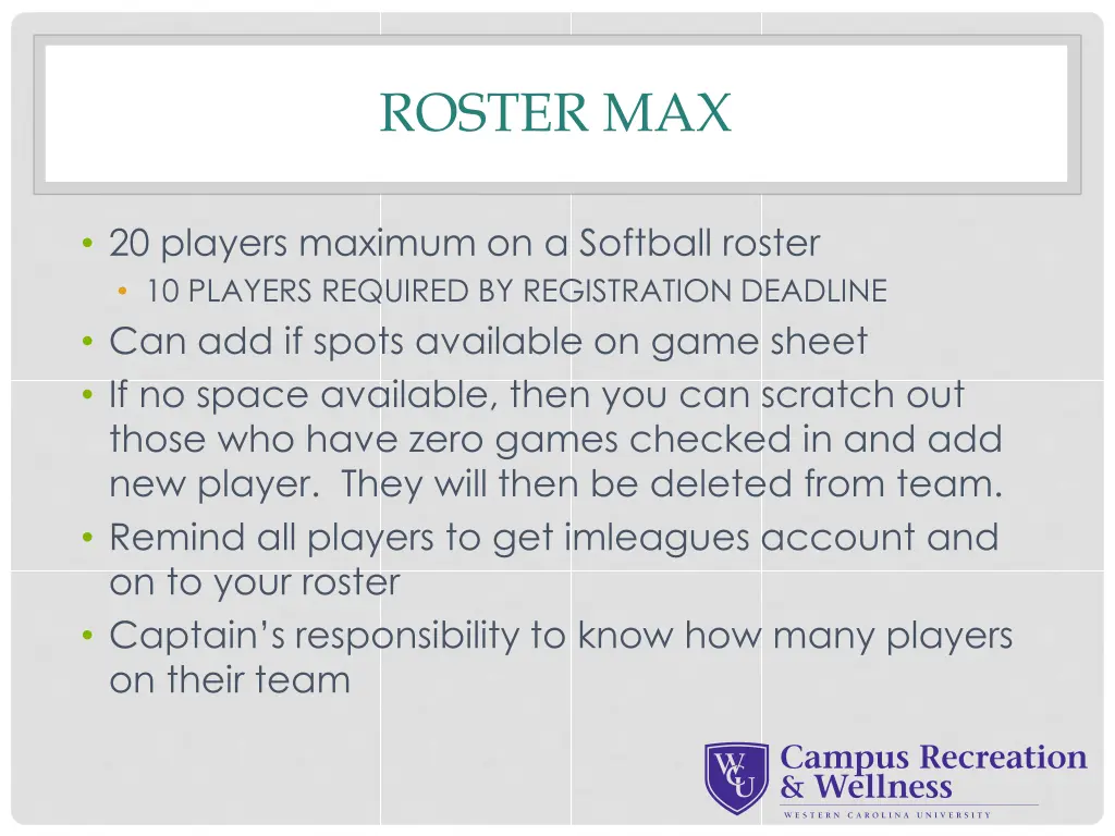 roster max