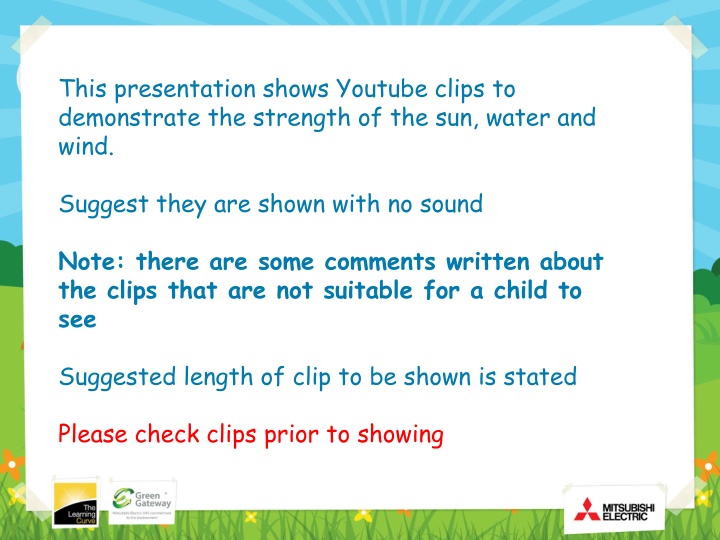 this presentation shows youtube clips