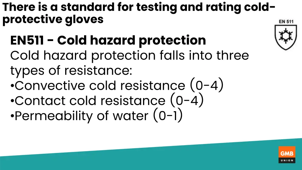 there is a standard for testing and rating cold