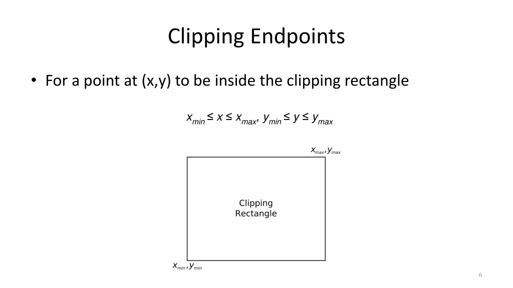 clipping endpoints